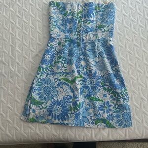 Lilly Pulitzer Blue and Green Floral romper